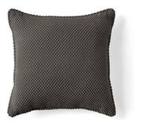 Topaze - coussin - velours texturé - 40x40 cm - Gris foncé Gris foncé G