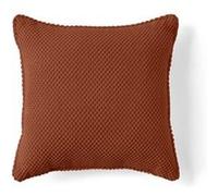 Topaze - coussin - velours texturé - 40x40 cm - Terracotta Terracotta G