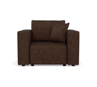 Topaze - fauteuil en simili - Marron
