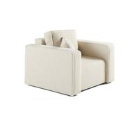 Topaze - fauteuil - en tissu bouclette - Beige