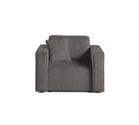 Topaze - fauteuil - en velours côtelé - Gris