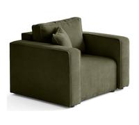 Topaze - fauteuil en velours côtelé plat - Vert