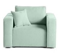 Topaze - fauteuil - en velours texturé - Bleu Bleu