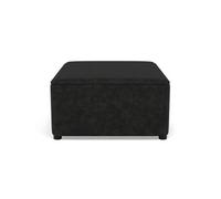 Topaze - pouf en simili - Noir
