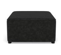 Topaze - pouf en simili - Noir Noir G