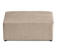 Topaze - pouf - en velours côtelé plat - Beige Beige