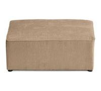 Topaze - pouf - en velours côtelé plat - Latte Latte