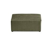 Topaze - pouf - en velours côtelé plat - Vert