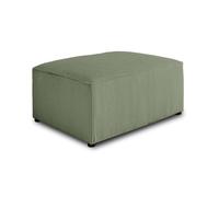 Topaze - pouf - en velours côtelé - Vert sauge