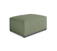 Topaze - pouf - en velours côtelé - Vert sauge