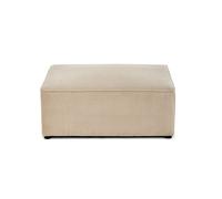 Topaze - pouf - en velours texturé - Beige Beige