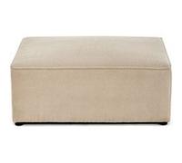 Topaze - pouf - en velours texturé - Beige Beige G
