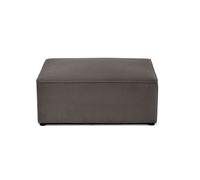 Topaze - pouf - en velours texturé - Gris