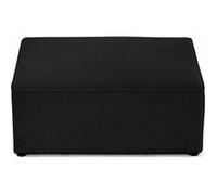 Topaze - pouf - en velours texturé - Noir Noir