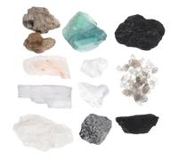 TOPBATHY 1 Boîte Coffret Kit Géologie pour Garçon Fille avec Minéraux et Pierres Naturelles Trousse Éducative pour Élèves Décoration Bureau Pierre Collection de Spécimens Géologiques
