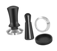 TOPBATHY 1 ensemble Accessoires à Café Inox Presse à Café Tamper Entonnoir Doseur Mélangeur Kit pour Machine à Espresso Noir