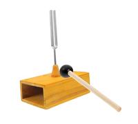 TOPBATHY 1 Ensemble Fourche Acoustique Boîte de Bois pour Expériences de Physique Au Collège Outil Scientifique Multifonctionnel pour Démonstration des Principes Acoustiques Hertz
