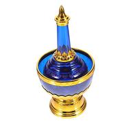 TOPBATHY 1 Jeu Bouteille Dégoulinante De Tasse d'eau Bénite Bol D'offrande Rituel Communion Saint Païen Modifier Décor d'or Tombeau Coupe De Vin Exquis Gobelets d'alcool Blue Plastique