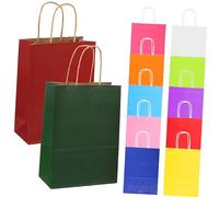 TOPBATHY 1 Jeu En Papier De Couleur D'emballage Jouets Moyens Pour Makeup Bag Cosmetic Bag Bag En Papier Pour La Fête À Provisions En Papier 24 Pièces