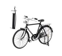 TOPBATHY 1 Jeu Modèle De Vélo Tout- Électrique Vélo Stationnaire Figurine Miniature Voiture Cycle Route Parure De Style Vintage Figurines De Vélo à Collectionner Rétro Black PP