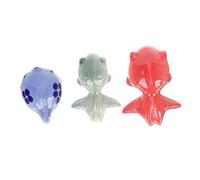 TOPBATHY 1 Jeu Ornements De Poissons en Céramique Bouda Decoration Interieure Decoration Piscine Accessoires D'aquarium Ornement par Aquarium Je Poisson Rouge en Céramique Orner 3 Pièces