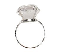 TOPBATHY 1 Pc grosse bague en diamant fausse bague en diamant décor de cristal le cadeau anneau de proposition de mariage Mode de gros décorer