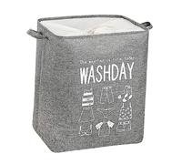 TOPBATHY 1 Pc Panier à Linge à Linge Bacs à Linge Poubelle Corbeille Double Bac à Linge Couvercle Couvertures Panier Pour Linge Sale Seau à Linge Sale Dark Grey