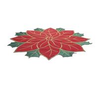 TOPBATHY 1 Pc Set De Table Faire La Fête Décor De Noël Bannière Joyeux Anniversaire Sets De Table Décorations De Fête en Or Rose Décor De Table Basse Décor Vintage Napperon Rouge Satin