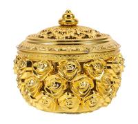 TOPBATHY 10 Boîtes à Bonbons de Rose Sculptée Ajourée Boîte Présent Or 10 Pièces Emballage pour Mariage Saint-Valentin et Anniversaires Décoratives Élégantes