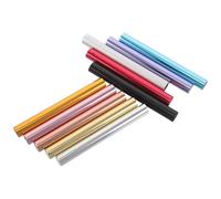TOPBATHY 10 Capuchons Métalliques pour Stylo à Ongles - Embouts Protecteurs Anti-Poussière Multicolores - Accessoires Manucure Polyvalents