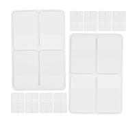 TOPBATHY 10 Jeux D’Onglets Adhésifs Double Face Inscriptibles 1 Pouce Papier Blanc Support Cartonné 80 Pages par Jeu Marque-Pages Amovibles pour Classement Prise de Notes et
