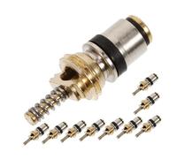 TOPBATHY 10 Pièces Aiguille De Soupape De Climatiseur Air Cœur Pression Voiture Haut Chargement Pour Pièce De Véhicule Kit De Noyau De Valve De Climatisation Obus De Valve Ca Cuivre Doré