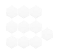 TOPBATHY 10 Pièces Feuille de Maille Plastique Blanche pour Broderie Point de Croix Diy, Surface Lisse et Facile à Couper, pour Fabriquer des Dessous de Verre Colorés Marque-pages