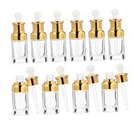 TOPBATHY 10 pièces Flacons Compte-gouttes Verre Transparent pour Huiles Essentielles Distributeurs Précis de Liquide Cosmétique Fioles Multifonctions pour Aromathérapie et DIY