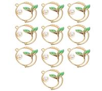 TOPBATHY 10 pièces Lot de Pendentifs Queue Sirène Alliage pour Bijoux DIY Accessoires de Création Artisanale Breloques Simples pour Bracelets et Colliers Vert
