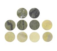 TOPBATHY 10 pièces Palette de Colle pour Extension de Cils Pierre de Jade Verte Support et Lissant pour Pads de Rehaussement et Adhésif Extension Cils