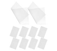 TOPBATHY 10 Pièces Tapis de Drainage pour Pot de Fleurs, Filet de Drainage pour Bonsaï, Blanc, Fibre de Verre, Grille Précise, Compatible Jardinière, Jardinage et Usage au Jardin,