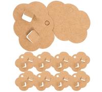 TOPBATHY 100 Cartes de Présentation en Papier Kraft Brun 6X5 CM pour Bijoux et Pinces à Cheveux Supports Légers et Suspendus pour Affichage en Magasin ou Usage Domestique