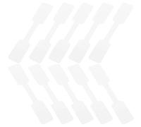 TOPBATHY 100 Étiquettes Autocollantes en Papier Kraft pour Bijoux, Format Carré, Autocollant D'identification de Bijoux, Étiquettes Prix Manuscrites, pour Étiqueter Colliers, Boucles