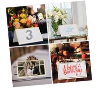 TOPBATHY 100 pièces Cartes de Table Mariage avec Bord Doré Cartes Nom Vierges Pliables pour Réception Fêtes et Banquets Porte-nom Chic et Facile à Écrire