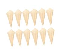 TOPBATHY 100 Pièces moulinet en bois Concession Stand de cupcake accessoires de charcuterie gobelets à charcuterie lancer carton para cônes de charcuterie cornets apéritifs cornets de glace