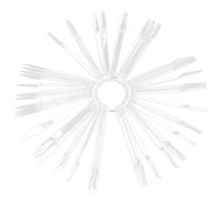 TOPBATHY 100 pièces Présentoir Nail Art Transparent Bâtons Échantillons Vernis Ongles Léger pour Pratique et Exposition Couleurs Manucure