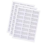 TOPBATHY 1000 Étiquettes D'avertissement Suffocation Blanches 65x35 Mm Autocollantes Ultra-adhésives pour Emballage et Expédition Conformes Normes Sécurité Industrie