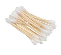 TOPBATHY 100pièces Cotons-tiges Bois à Pointe Fine Pour Démaquillage Des Yeux Nettoyage De Claviers Et Usage Polyvalent