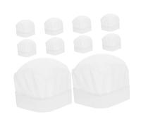 TOPBATHY 10pièces Toque De Chef Cuisinier Garçon Et Filles Jetable Légère Tissu Non Tissé Garçon Et Filles Adaptée Pour Cours Cuisine Et Célébrations