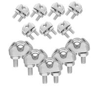 TOPBATHY 12 Pièces -câble En Acier Inoxydable U Bolts Corde Tire Métallique Ultle De Selle De Boulon Pince u Argent Acier Inoxydable 304