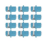 TOPBATHY 12 Pièces Connecteur à Fibre Optique Bride en PP Bleu | Conception de Précision, Forte Résistance à Compression, Usage Pratique, N’abîme Pas la Fibre, pour Réseaux