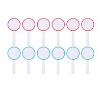 TOPBATHY 12 Pièces Tableau Blanc Effaçable à Sec Portable, Face Unique | Écume Légère, Format Manuel pour Enchères et Juges, Surface Vierge, Usage Simple et Lisible