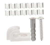 TOPBATHY 15 Pièces crochet de guirlande lumineuse crochet de gouttière pour guirlande clips d'appliques murales clips de lumière LED cintre de couronne blanche