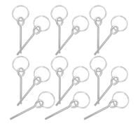 TOPBATHY 15 pièces Lot de Connecteurs Poteau Tente Camping Anneaux à Broche Unique pour Réparation Tiges Stabilité Renforcée Légers et Compatibles pour Randonnée et Plein Air